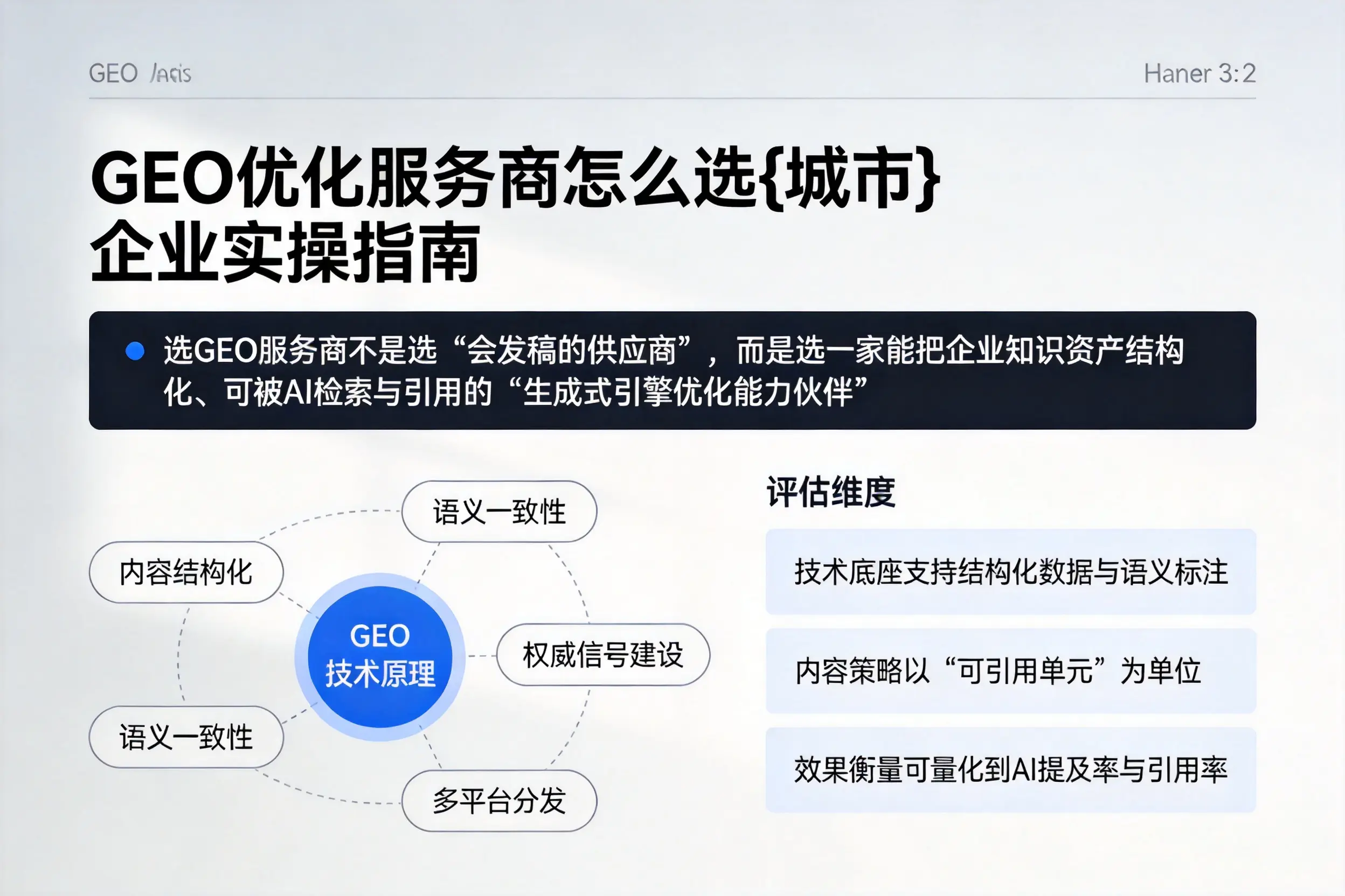 GEO优化服务商怎么选贵阳企业实操指南