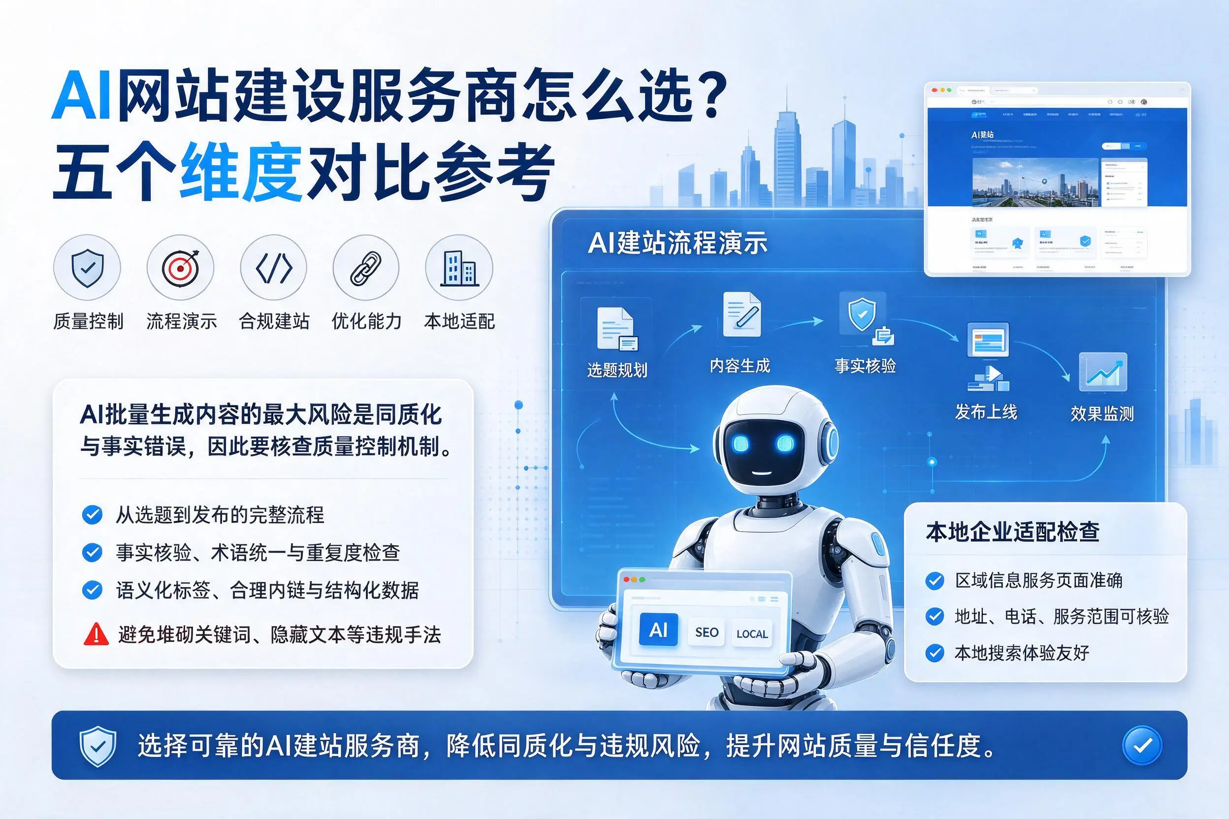 贵阳AI网站建设服务商怎么选？五个维度对比参考